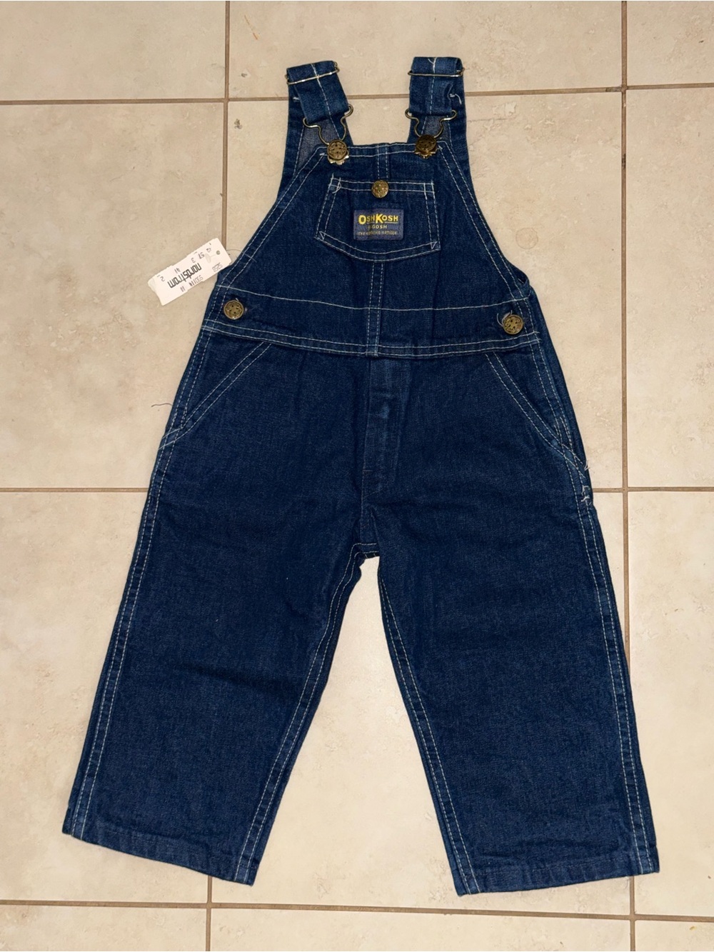 OshKosh B'gosh Dark Blue Denim Kids Overalls